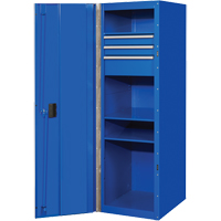 Armoire latérale série RX, 3 tiroirs, 19" la x 25" p x 61" h, Bleu TEQ494 | Office Plus