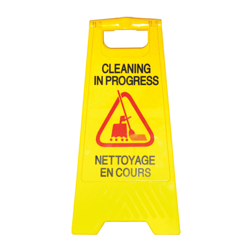 "Cleaning in Progress/Nettoyage en Cours" Safety Sign