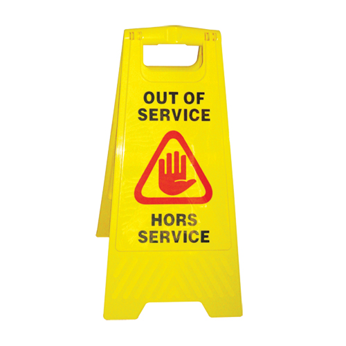 "Out of Service/Hors Service" Safety Sign
