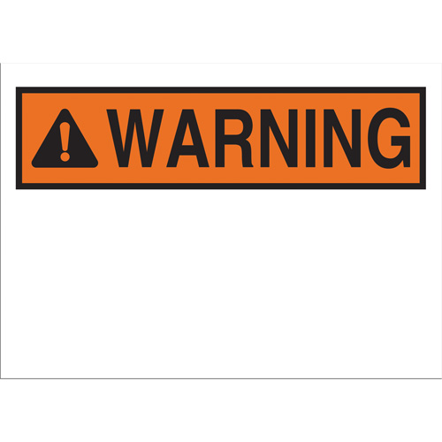 "Warning" Sign with Symbol