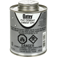 PVC Heavy-Duty Cement, 473 ml, Brush-Top Can, Grey AB423 | Office Plus