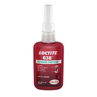 Loctite<sup>®</sup> 638 Retaining Compound, 50 ml, Bottle, Green AF279 | Office Plus
