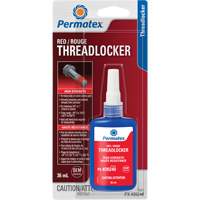 Permanent Strength Threadlocker, Red, High, 36 ml, Bottle AH115 | Office Plus