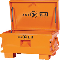 Super Heavy-Duty Jobsite Tool Storage Box, 32-1/8" x 19" x 17-1/2", Steel, Orange AUW128 | Office Plus
