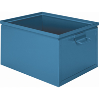 Boîte empilable en acier, 7,5" la x 13" p x 6" h, Bleu CA813 | Office Plus