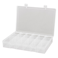 Boîtes à compartiments compactes en polypropylène, 13-1/8" la x 9" p x 2-5/16" h, 18 compartiments CB503 | Office Plus