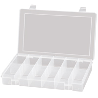 Boîtes à compartiments compactes en polypropylène, 11" la x 6-3/4" p x 1-3/4" h, 12 compartiments CB509 | Office Plus