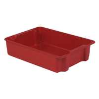 Stack-N-Nest<sup>®</sup> Plexton Containers, 24" W x 34.1" D x 8.1" H, Red CD191 | Office Plus