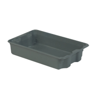 Stack-N-Nest<sup>®</sup> Plexton Containers, 14.8" W x 24.3" D x 5.1" H, Grey CD198 | Office Plus