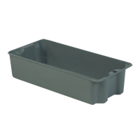 Stack-N-Nest<sup>®</sup> Plexton Containers, 13.8" W x 29.6" D x 7" H, Grey CD203 | Office Plus