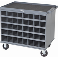 Heavy-Duty 2-Sided Mobile Carts/Work Stations, 1000 lbs. Capacity, 34" x W, 32" x H, 24" D, All-Welded CD349 | Office Plus