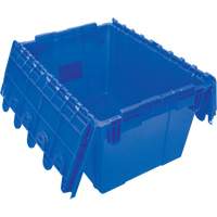 Contenant de distribution en plastique avec dessus basculant, 21,65" x 15,5" x 12,5", Bleu CG127 | Office Plus