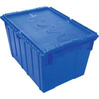 Contenant de distribution en plastique avec dessus basculant, 21,65" x 15,5" x 12,5", Bleu CG127 | Office Plus