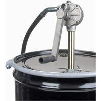 Rotary Type Drum Pump, Aluminum, Fits 15-55 Gal., 6-3/4 oz. per revolution DC126 | Office Plus
