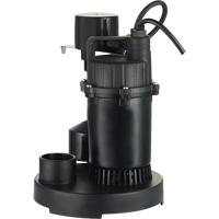 Pompe de puisard submersible thermoplastique, 2560 gal./h, 115 V, 4,6 A, 1/3 CV DC842 | Office Plus