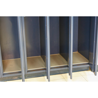 Locker Base Insert, Fits Locker Size 15" x 18", Dark Grey, Plastic FL666 | Office Plus