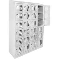 Assembled Clean Line™ Perforated Economy Lockers FL356 | Office Plus