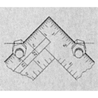 Fixations de calibre d'escalier pour équerres de charpente & équerres de charpentier HT644 | Office Plus