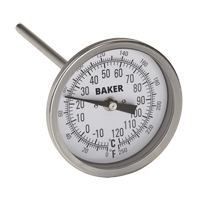Bi-Metal Thermometers, Contact, Analogue, 0-250°F (-20-120°C) IA270 | Office Plus