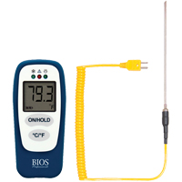 Food Thermometer with HACCP Check, Contact, Digital, -83.2 - 1999°F (-64 to 1400°C) IB762 | Office Plus
