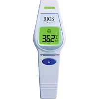 Non-Contact Forehead Thermometer, 0°C - 100.0°C (32.0°F - 212.0°F), Fixed Emmissivity IC614 | Office Plus