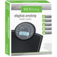 Digital Analog Scale, 396 lbs. Cap., 100 g / 0.2 lbs. Graduations IC676 | Office Plus