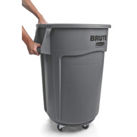 Round Brute<sup>®</sup> Containers, Polyethylene, 44 US gal. JB463 | Office Plus