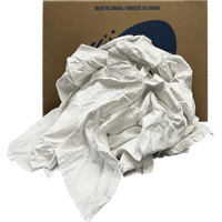 Chiffons recyclés, Coton, Blanc, 20 lb JK572 | Office Plus