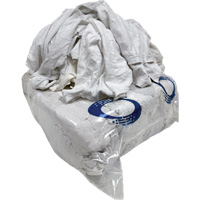 Chiffons de nettoyage, Coton/Molleton, Blanc, 25 lb JN673 | Office Plus