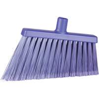 Angle Head Broom, Stiff/Split Bristles, 11-2/5", Polyester/Polypropylene/PVC/Synthetic, Purple JP825 | Office Plus
