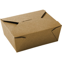 Kraft Take Out Food Containers, Corrugated, Recantgular JP923 | Office Plus