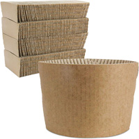 Kraft Coffee Cup Sleeves, Paper, 12 oz. - 20 oz., Brown JP924 | Office Plus