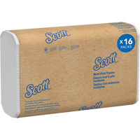 Scott<sup>®</sup> 100% Recycled Fiber Multifold Paper Towels, 1 Ply, 9-2/5" L x 9-1/5" W, 250 /Pack JQ121 | Office Plus