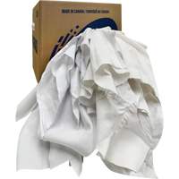 Chiffons recyclés, Coton, Blanc, 10 lb JQ182 | Office Plus
