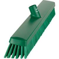 Heavy-Duty Push Broom, Fine/Stiff Bristles, 24", Green JQ212 | Office Plus