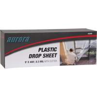 Drop sheet, 400' L x 9' W, Plastic KQ208 | Office Plus