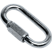 Zinc-Plated Quick Link, 880 lbs. (0.44 tons), 1/4" NIV837 | Office Plus