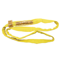 Polyester Round Sling, Yellow, 2-1/2" W x 3' L, 9000 lbs. Vertical Load LW150 | Office Plus