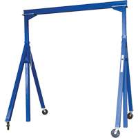 Adjustable Steel Gantry Crane, 10' L, 2000 lbs. (1 tons) Capacity LW302 | Office Plus