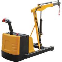 Electric Powered Floor Crane, 8.8' Lift, 1500 lbs. (0.75 tons), 44-1/4" Arm, 62-1/4" H LW306 | Office Plus