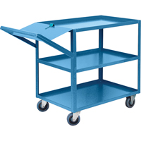 Order Picking Carts, 36" H x 24" W x 64" D, 3 Shelves, 1200 lbs. Capacity ML096 | Office Plus