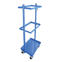 Stock Cart, Steel, 30-11/16" W x 19-1/4" D, 3 Shelves, 300 lbs. Capacity MF985 | Office Plus