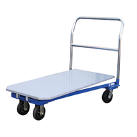 Platform Cart, 48" L x 24" W, 1500 lbs. Capacity, Mold-on Rubber Casters MF987 | Office Plus