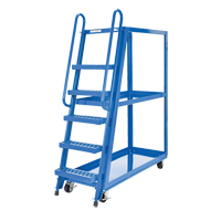 Stock Picking Cart, Steel, 21-7/8" W x 56-1/8" D, 3 Shelves, 1000 lbs. Capacity MF990 | Office Plus