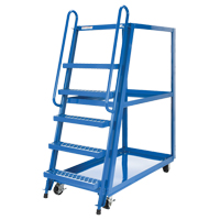 Stock Picking Cart, Steel, 27-7/8" W x 56-1/8" D, 3 Shelves, 1000 lbs. Capacity MF991 | Office Plus