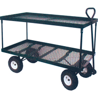 Double Deck Wagon, 24" W x 48" L, 600 lbs. Capacity MH239 | Office Plus
