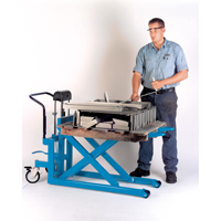 Chariots/tables hydrauliques de levée à ciseaux pour palettes, 42-1/2" lo x 20-1/2" la, Acier, Capacité de 1000 lb MK792 | Office Plus