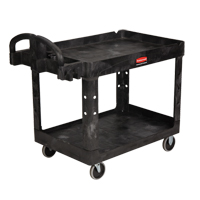 Heavy Duty Utility Cart - 4520-88, 2 Tiers, 25-1/4" x 39" x 44", 500 lbs. Capacity ML450 | Office Plus
