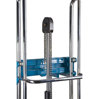 Hydraulic Platform Lift Stacker, Foot Pump Operated, 880 lbs. Capacity, 60" Max Lift MN397 | Office Plus