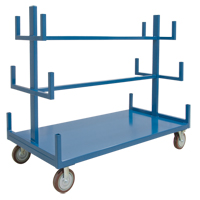 Mobile Pipe & Bar Rack, Steel, 72" W x 36" D x 60" H, 3000 lbs. Capacity MO249 | Office Plus